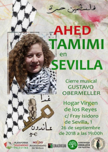 Hoy 26 de septiembre a las 19:00, Tamimi ofrecerá una conferencia en Sevilla.