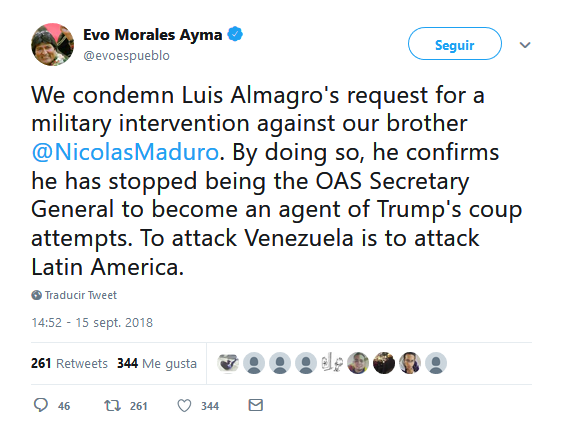 Venezuela denunciará al secretario general de la OEA ante la ONU