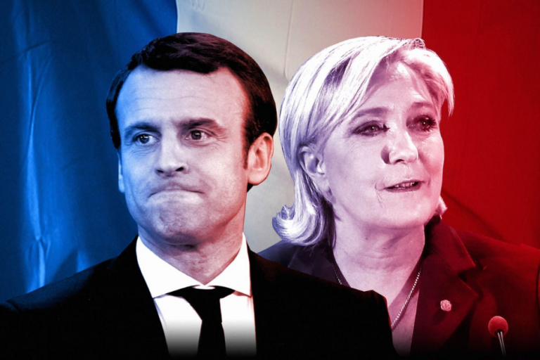 Partidos de Macron y Le Pen prácticamente empatados en el sondeo francés